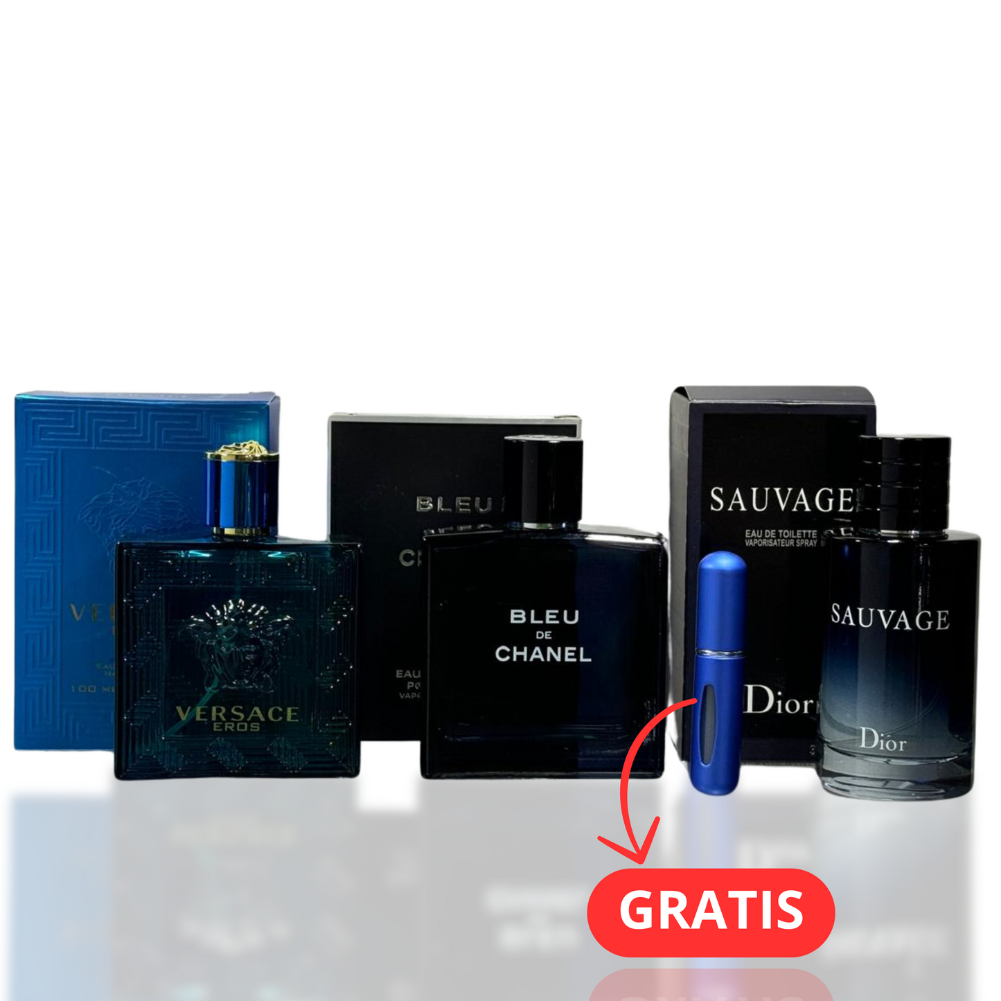 Combo: Fragancia inspirada en Eros Ver, Bleu & Saûvag